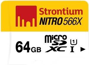 Amazon Strontium Nitro 64GB 85MB-s UHS-1 Class 10 microsdhc Memory card at Rs 999