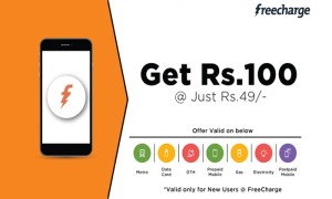 Nearbuy loot- Pay Rs 49 and get a recharge worth Rs 100 via Freecharge (New Users)