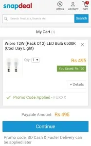 Snapdeal-led-wipro-rs495