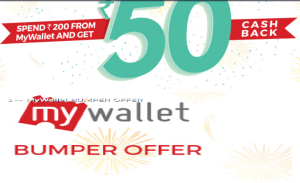 bookmyshow mywallet offer Rs 50 cashback