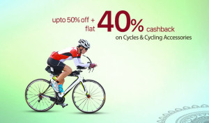 paytm upto 50 off + extra 40 cashback on cycles and cycling accessories