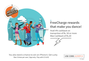 Freecharge- Get 4 cashback on recharge of Rs 50 or more (Only Airtel Users)