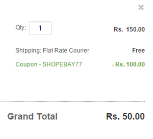 ebay get Rs 100 off on Rs 150 or above