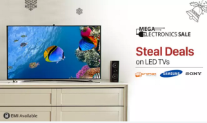 paytm mega electronics sale Rs 10000 cashback on LED Tvs