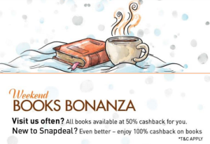 snapdeal book bonanza sale upto 100 cashback on books