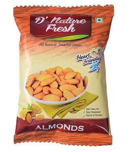 D' Nature Fresh Roasted & Salted Almonds (15 g) Re 1 only