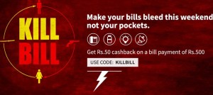 Freecharge- Get Rs. 50 cashback on Recharge & Billl Payment of Rs. 500 or More( Max 2 Time)