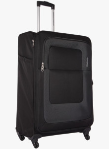 Jabong- American Tourister 76Cm Sparta Black Soft Luggage Strolley