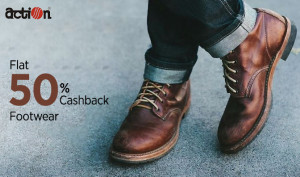 Paytm- Action Shoes at 50% cashback