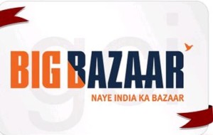 Paytm-Big Bazaar Gift Card worth Rs.1000 at just Rs.850 only