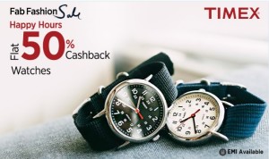 Paytm Buy Timex Watches at flat 50 cb