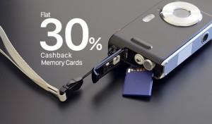 Paytm Get flat 30 cb on memory cards