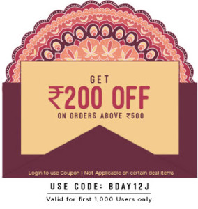 Pepperfry Rs 200 off on Rs 500 (Account specific)