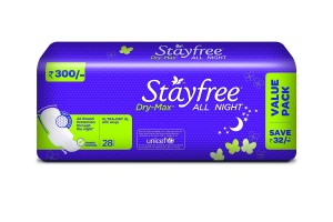 Stayfree Dry Max All Nights (28 Count)