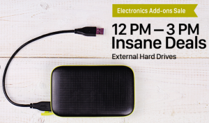  paytm electronics add on sale hard disks Rs 1200 cashback