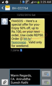 FAASOS OFFER