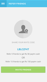 Flygrades refer and earn upto Rs 500 paytm cash