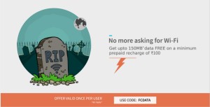 Freecharge Get upto 150 mb Free data on recharge of Rs 100