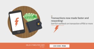 Freecharge Rs 10 cb on recharge or bill payment of Rs 50 or more