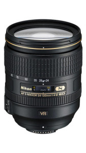 Nikon AF-S NIKKOR 24 - 120 mm f4G ED VR Lens (Black)