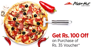 Paytm- Pizza Hut Voucher worth Rs 100 voucher for just Rs 35 only