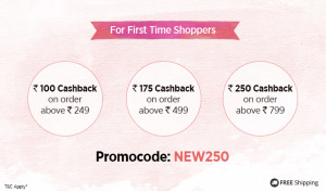 Paytm- Get upto Rs 250 cashback on your First purchase (New users)