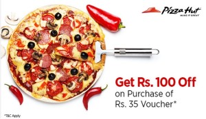 Paytm get Pizza hut voucher worth Rs 100 at Rs 35 only