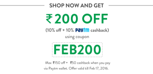 Peppertap Get flat 10 off Extra 10 cb via Paytm