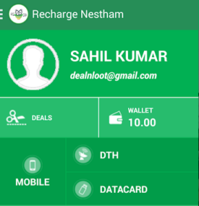 recharge nestham Rs 10 free credit