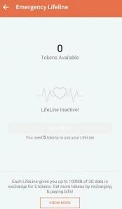 Freecharge Emergency Lifeline- Get 100 MB 3G data for free in Exchange of 5 Tokens (All Users)3