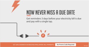 Freecharge Get 20 cb on Electricity bill payments