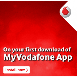 MyVodafone app Free 100 mb data