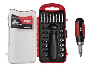 Skil 30 piece Ratcheting Screw Driver Set (Red and Black)