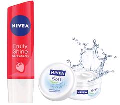 Snapdeal- Nivea Fruity Shine Strawberry Lip Balm with free Nivea soft moisturising Cream 25ml