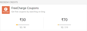 freecharge bing rewards