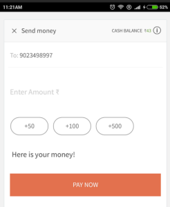 freecharge chat n pay send money to friends wallet