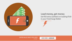 freecharge get Rs 20 extra on adding Rs 100 to wallet