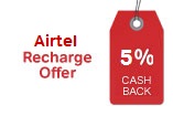 Airtel Money app- Get flat 5 cashback on Prepaid Recharges of Rs 100 or more (All Operators)