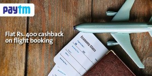 Cleartrip– Get flat Rs 400 cashback on booking Flights via Paytm wallet