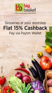 Get 15 cashback when you pay via Paytm Wallet