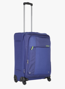 Jabong- American Tourister Hugo Blue Soft Luggage Strolley