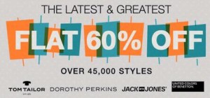 Jabong- Branded Products at Flat 60% Off