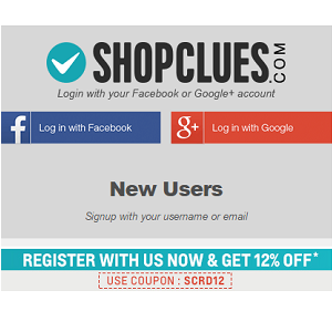 Shopclues 12% off