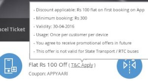 Travelyaari- Get Flat Rs 100 Off on First Bus Booking of Rs 300 or More1