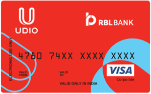 Udio Wallet- Get flat Rs 100 cashback + Rs 50 Meal Voucher on activating Udio Visa Card of Rs 99 only