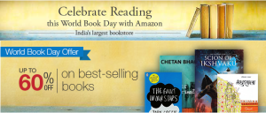 amazon world book day get upto 60 off on best selling books 23rd April