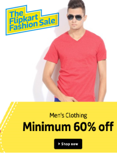 flipkart fashion sale flat 60 off on men clothing