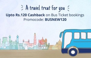 paytm 30% cashback on bus tickets new users max Rs 120