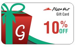 pizzahut gift cards 5 off on giftscombo + 10 cashback via mobikwik