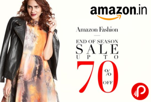 Amazon- Buy Clothing, Footwear and Accessories Products at upto 70% Off + Extra Rs 500 off